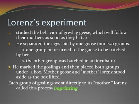 Konrad Lorenzs Ethological Theory Human Development Group