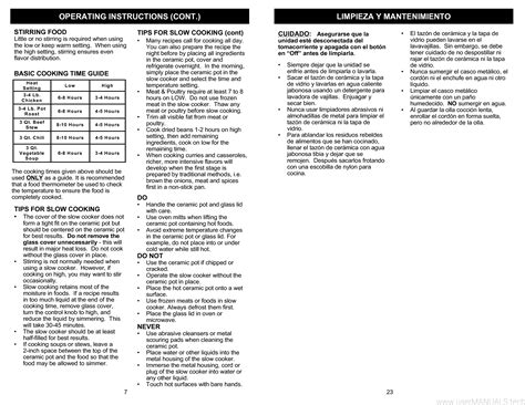 Kenmore 7 Qt Slow Cooker Manual