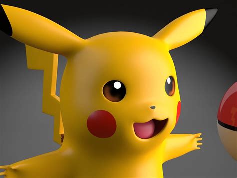 Pikachu Pokemon 3D Model By SQUIR