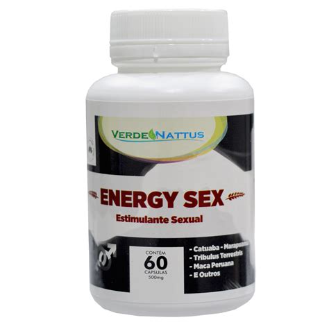 Energi Sex 60 Caps Estimulante Sexual Verde Nattus Foco Alternativo