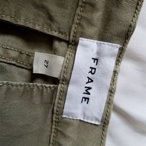 Frame Le Beau Army Green With Stripe Chino Pant Gem