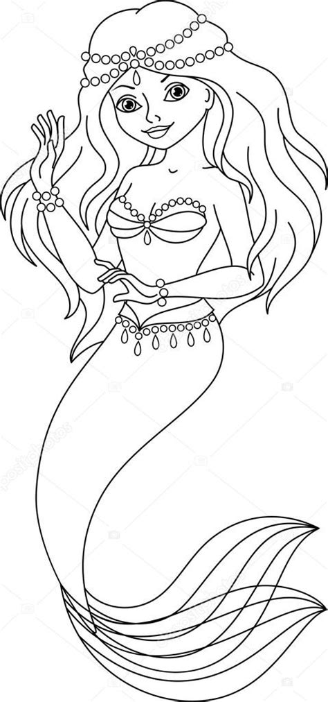 46 Coloriage Sirène A Imprimer