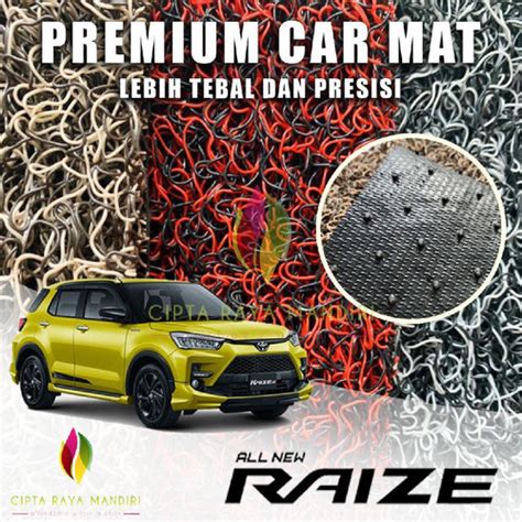 Jual Karpet Mobil Premium Toyota Raize Full Bagasi Warna Blackgrey