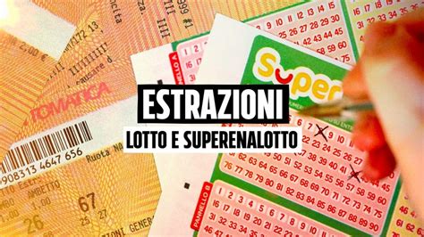 Estrazioni Lotto Superenalotto E Elotto Oggi Gioved Dicembre