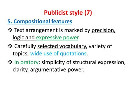 Distinctive Features Of The Functional Styles Lecture 10 презентация