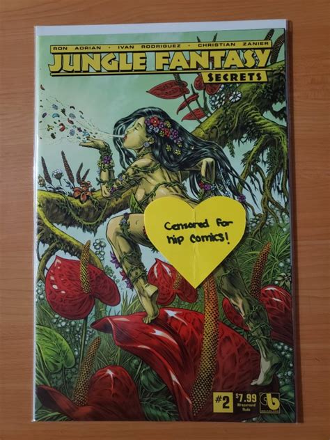 Jungle Fantasy Secrets Wraparound Nude Variant Cover Comic Books