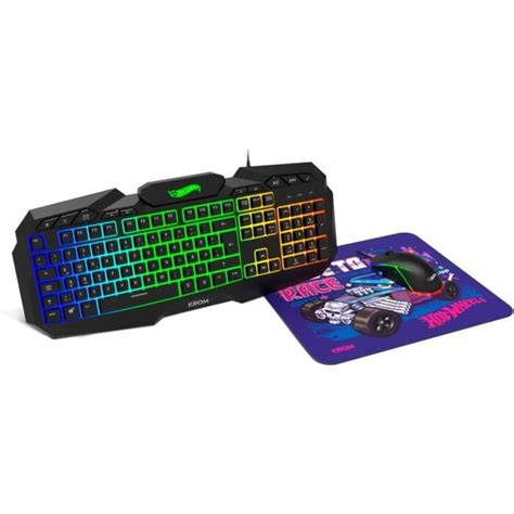 Kit Clavier Souris Et Tapis De Souris Hot Wheels Edition Kustomclavier