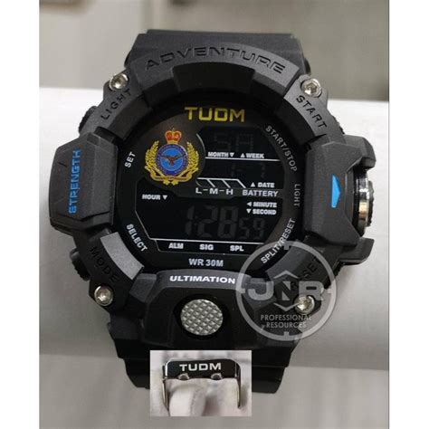 ORIGINAL JAM SUBMARINE TUDM UDARA JNR 2401 ALL BLACK PREMIUM Shopee