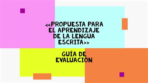 Propuesta Para El Aprendizaje De La Lengua Escrita Para Docenteonlineorg