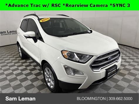 Pre Owned 2019 Ford Ecosport Se 4d Sport Utility In Bloomington Morton