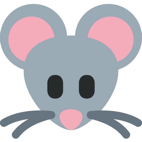 Twitter X Twemoji 1501의 🐭 쥐 얼굴