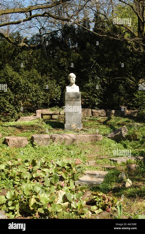 Stanislaw Wyspianski Sculpture In Royal Lazienki Park In Warsaw Stock