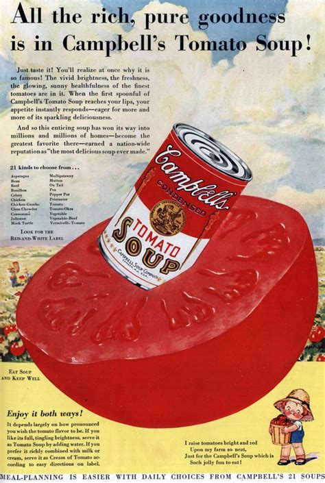 Campbell S Tomato Soup Kitchen Art Vintage Recipes Campbells