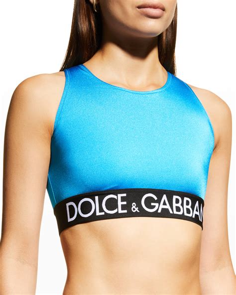 Dolce Gabbana Halterneck Two Piece Bikini Set W Branded Elastic