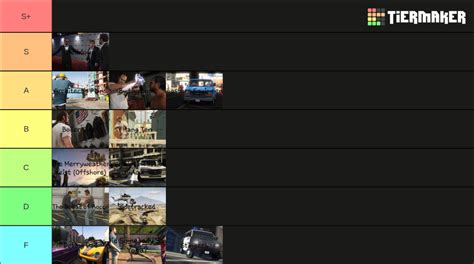 All GTA Missions Ranked Tier List Community Rankings TierMaker