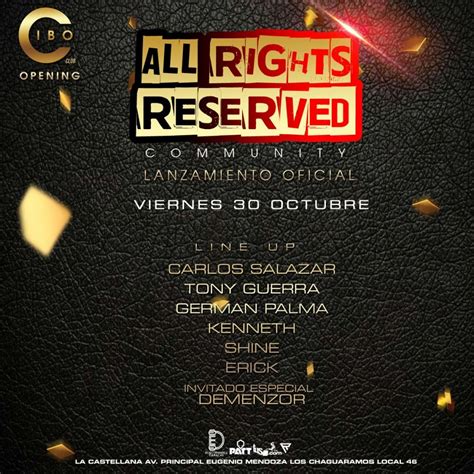 Lanzamiento Oficial All Right Reserved Community Tusdj Latinoamérica