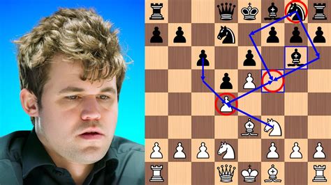 Magnus Carlsen S Double Bishop Sacrifice Vs The Caro Kann Youtube