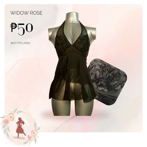 Widow Rose Bikini Top Women S Fashion Swimwear Bikinis Swimsuits On Carousell