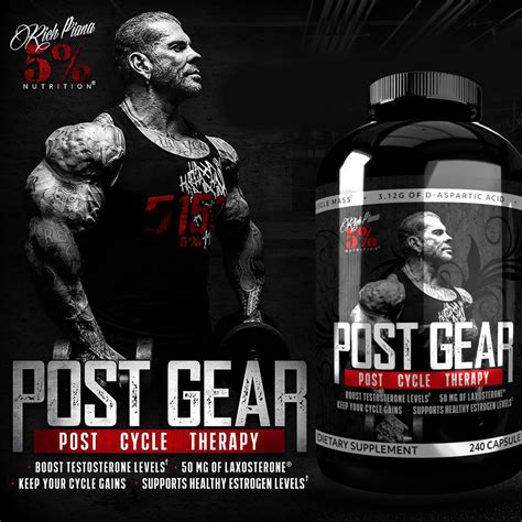 Rich Piana 5 Nutrition Post Gear PCT Support Discontinued Pumping