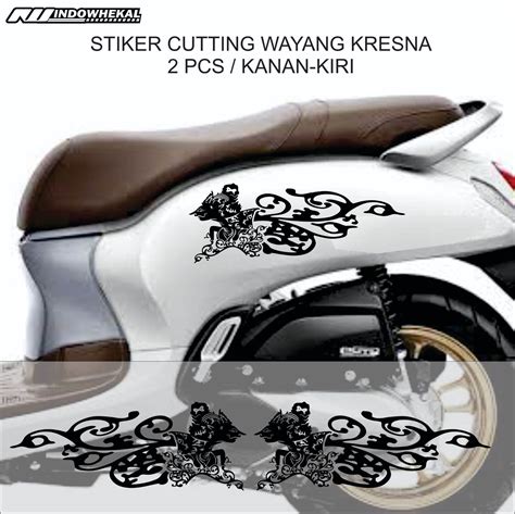 STIKER CUTTING WAYANG KRESNA UNTUK BODI MOTOR MOBIL Lazada Indonesia