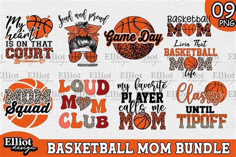 Basketball Mom Bundle Sublimation Graphic By Elliot Design · Creative Fabrica