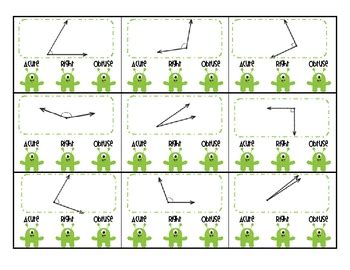 Types of Angles: Alien Angle Pick Game by Brittany Ensminger | TpT