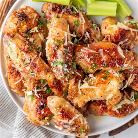 Garlic Parmesan Chicken Wings | Gimme Delicious