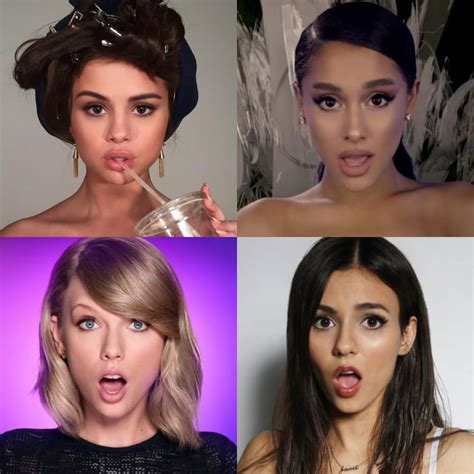 Selena Gomez Vs Ariana Grande Vs Taylor Swift Vs Victoria Justice 9gag