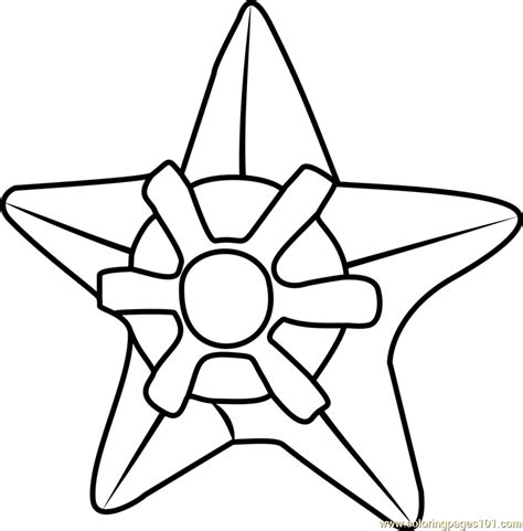 Staryu Pokemon Go Coloring Page For Kids Free Pokemon Go Printable