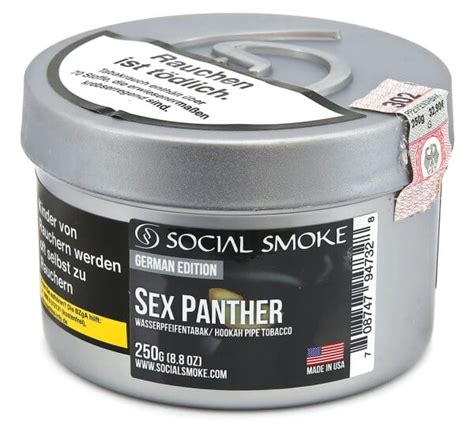 Social Smoke Sex Panther Shisha Tabak G Elwano