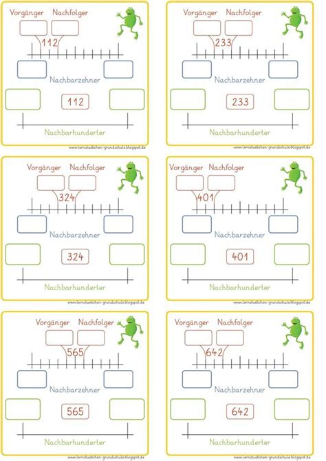 Arbeitsblatt Br Che Am Zahlenstrahl Carl Winslow Grundschule