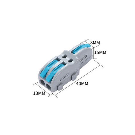 1 50pcs In Line Electrical Connectors Wire Block Clamp Terminal Cable Reusable Ebay