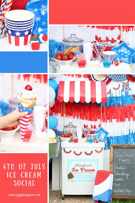 Easy Summer Entertaining Patriotic Ice Cream Social Ice Cream Social