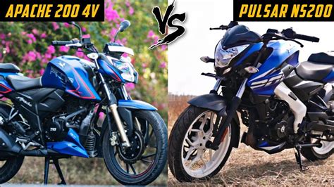 Tvs Apache Rtr V Bs Vs Bajaj Pulsar Ns Bs Detailed