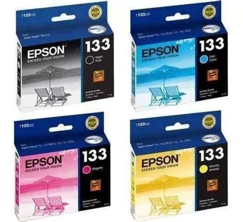 Cartucho Epson 133 Negro 3 Colores Original Combo T25 125