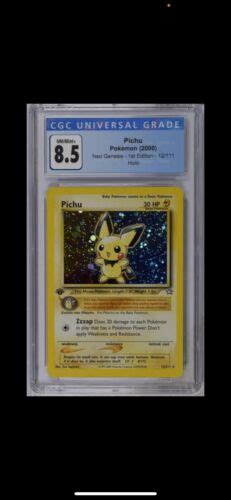 Pokemon Neo Genesis Pichu St Edition Holo Rare Pokemon Tcg Card