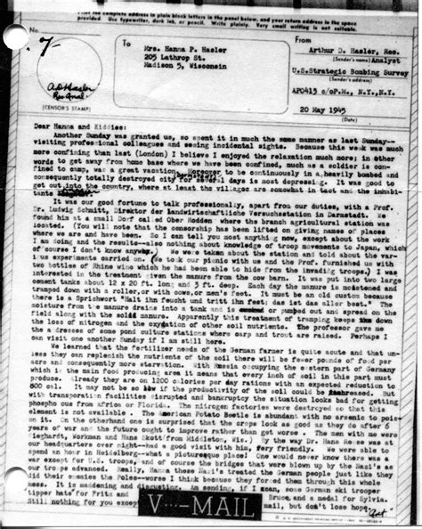 Hasler History Ad Hasler 1945 Letters Home From Europe