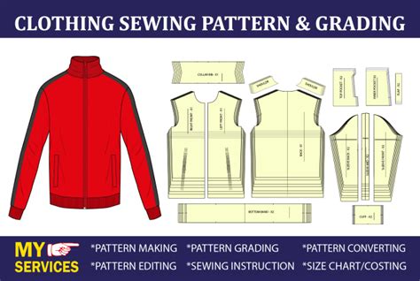 Make A Clothing Sewing Pattern And Size Grading By Pattern Tech Fiverr