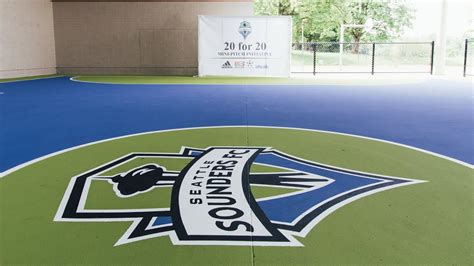 Seattle Sounders Fc Open Mini Pitch At Beverly Park Elementary Youtube