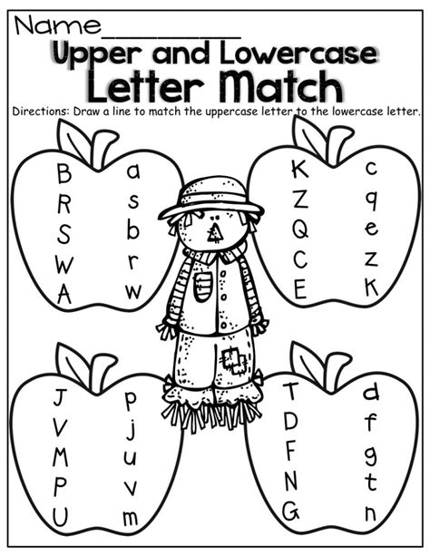 Uppercase And Lowercase Letters Worksheet