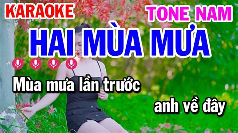 Karaoke Hai M A M A Tone Nam Nh C S Ng Mai Th O Organ Youtube