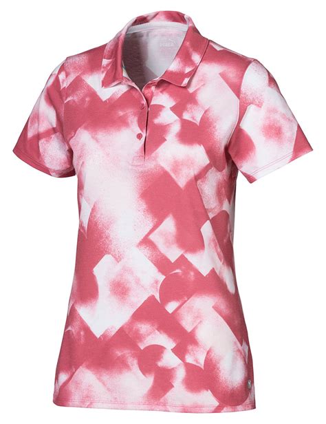 Puma Ladies Soft Geo Polo Shirt Golfonline