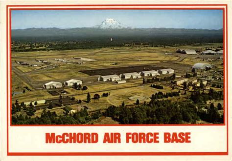 Aerial view of McChord Air Force Base Tacoma, WA