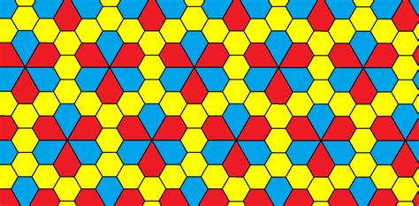 tessellation  regular hexagons  convex pentagons robertlovespinet