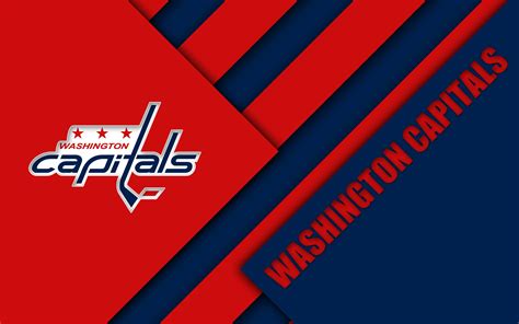 Hockey Washington Capitals Emblem Logo Nhl 4k Wallpaper