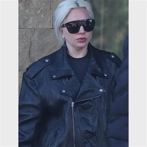 Lady Gaga Acne Studios Biker Jacket Lady Gaga Leather Jacket