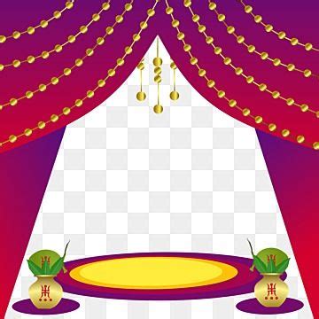 Indian Marriage Mandap Clipart