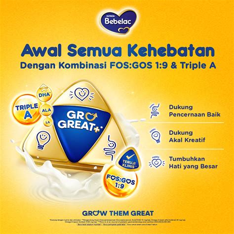 Bebelac 3 Susu Pertumbuhan Fos Gos Vanila 800g Klik Indomaret