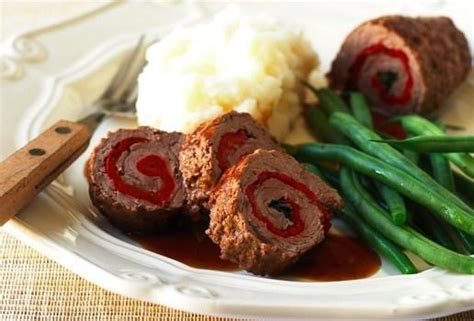 Stuffed Beef Rolls Au