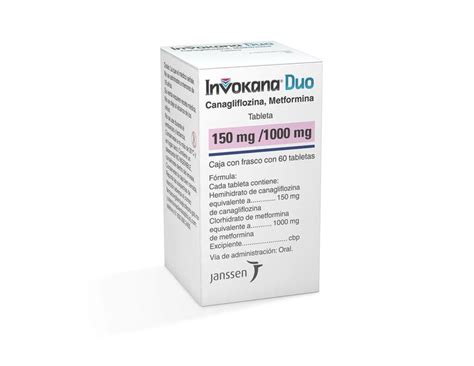 Janssen Invokana Duo 1501000 Mg Tabletas 60 Pz H E B México